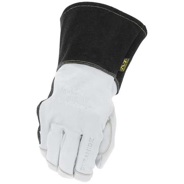 Torch Pulse Welding Gloves, Gauntlet Cuff, Keystone Thumb, Goatskin Leather, 10, 1 PR