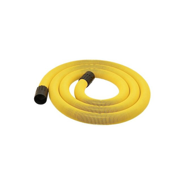 Dustless Technologies Vacuum Hose,12 ft L,Yellow,Plastic 14251