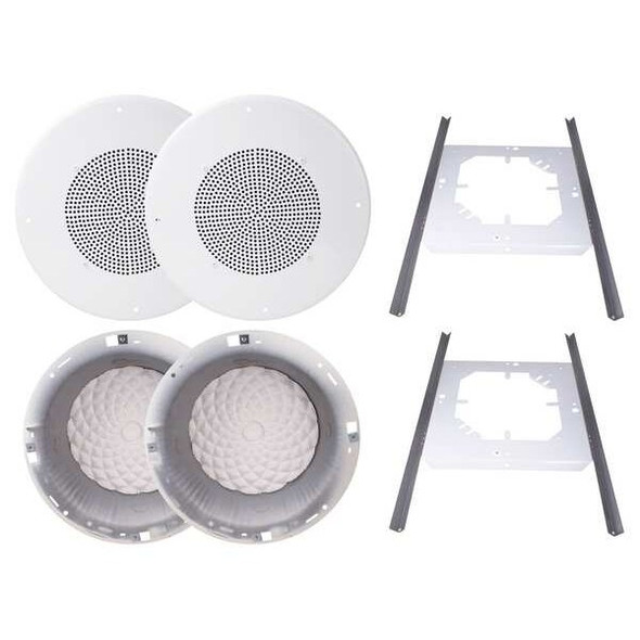 Speco Technologies In-Ceiling Speaker Kit,13inL x 13inW,PR G86KITPR Speco Technologies In-Ceiling Speaker Kit,13inL x 13inW,PR G86KITPR