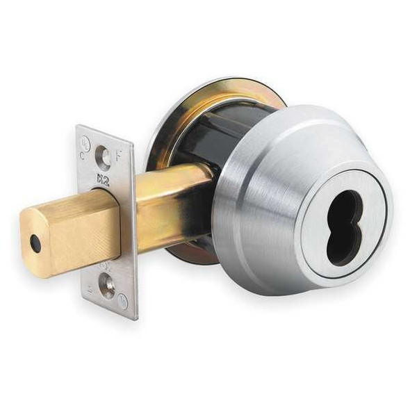 Dormakaba Deadbolt Less Cylinder,HD,Satin Chrome QDB281626S4DBSLC