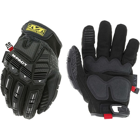 Mechanix Wear Mechanics Gloves,Black/Gray,10,PR CWKMP-58-010 Mechanix Wear Mechanics Gloves,Black/Gray,10,PR CWKMP-58-010
