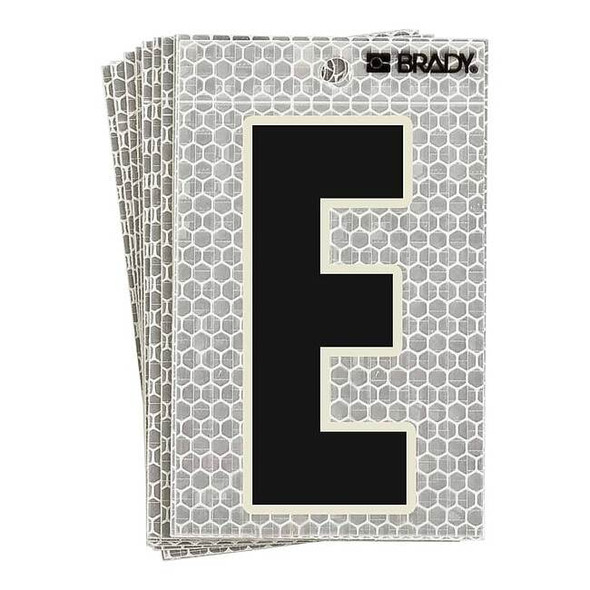 Brady LetterLabel,3-1/2inH,2-1/2inW,PK10 3010-E
