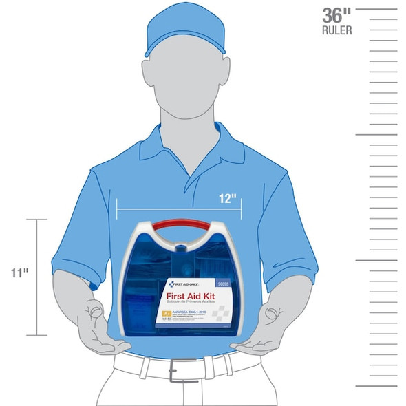 First Aid Only First Aid Kit and Housing, Plastic 238 Components, 50 People Served 90698