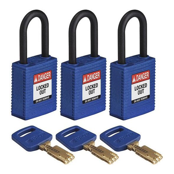 Brady NYL-BLU-38PL-KA3PK