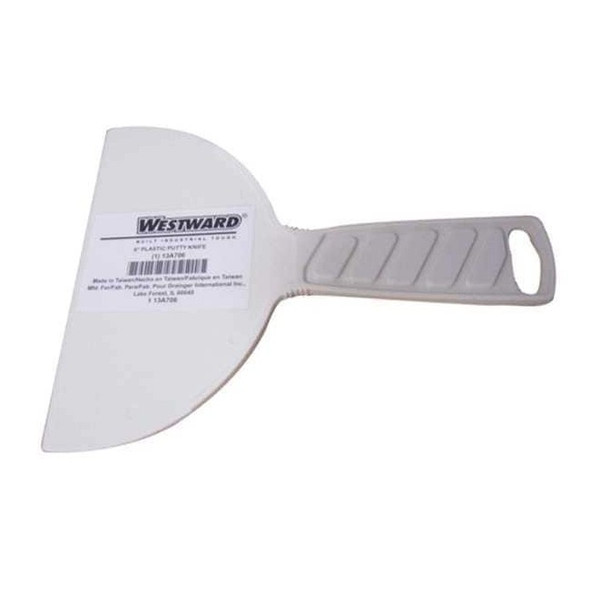 Westward Putty Knife, Flexible, 6", Polypropylene 13A706