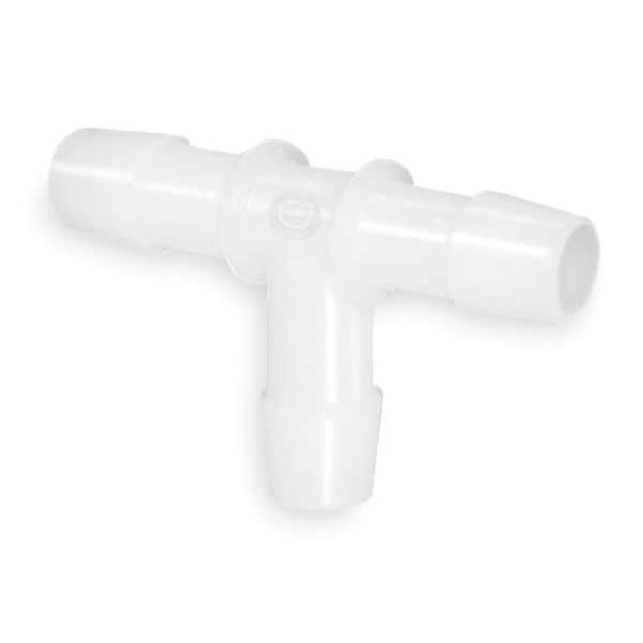 Eldon James Tee,1 In,Barbed,PVDF,PK5 T0-16NK