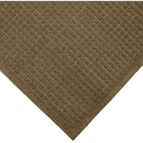 Condor Entrance Mat, Polypropylene, 3/8 in Thick, Brown, 3 ft W x 5 ft L 8ZNP1