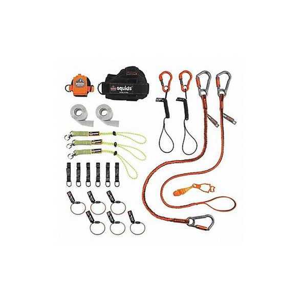 Ergodyne Tool Tethering Kit,Black/Green/Orange 3183