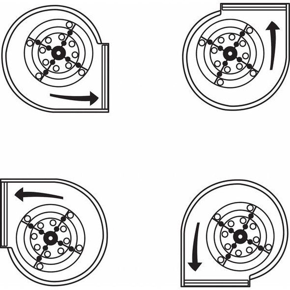 Dayton Blower,Assembled,230/208 V,3 Speed 1XJY4
