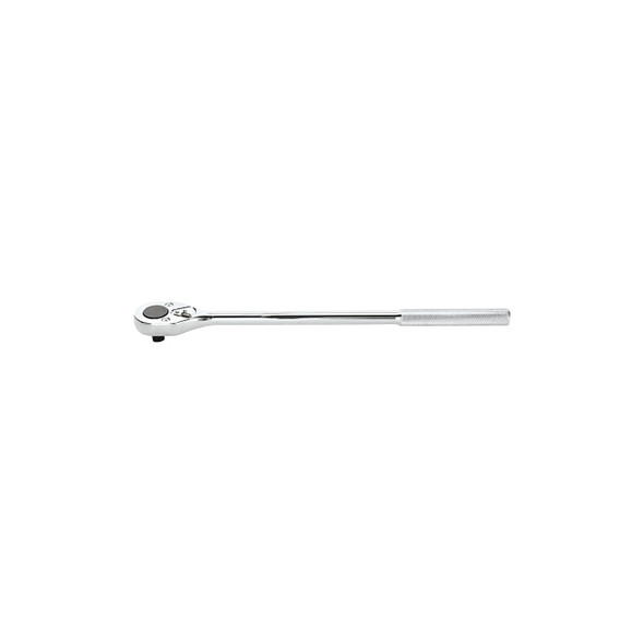 Classic Long Handle Pear Head Ratchet, 1/2 in Dr, 15 in L, Full Polish