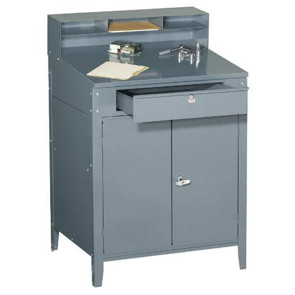 Manufacturer Varies Shop Desk,34-1/2 x 45-1/8 x 30 In,Gray 1W907
