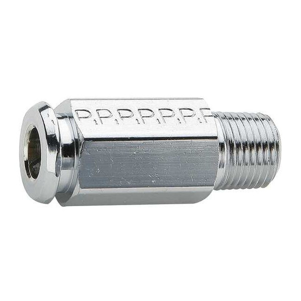 Parker 1/4" Compression Chrome Plated Brass Pipe Coupler 5PK 391P-4-2