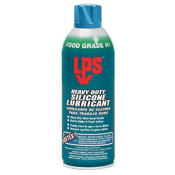 Lps Silicone Lubricant, 13 oz, Aerosol Can, Silicone, Colorless 51516