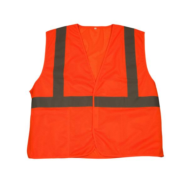 TruForce™ Solid Mesh Safety Vest, X-Large, Orange, 1/Each