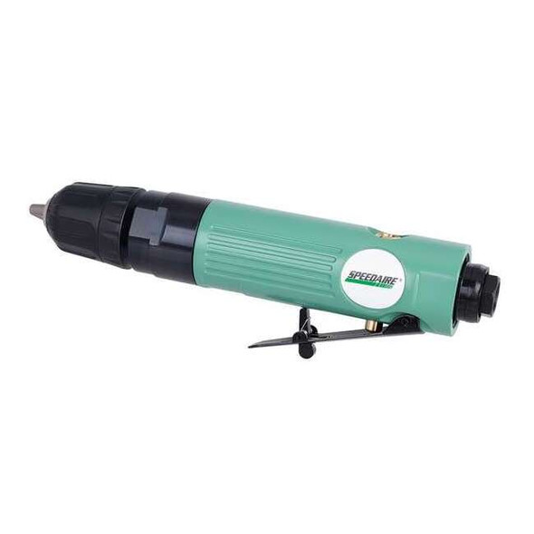 Speedaire Air-Powered Drill, 1/4 in, NPT, Keyless 21AA77