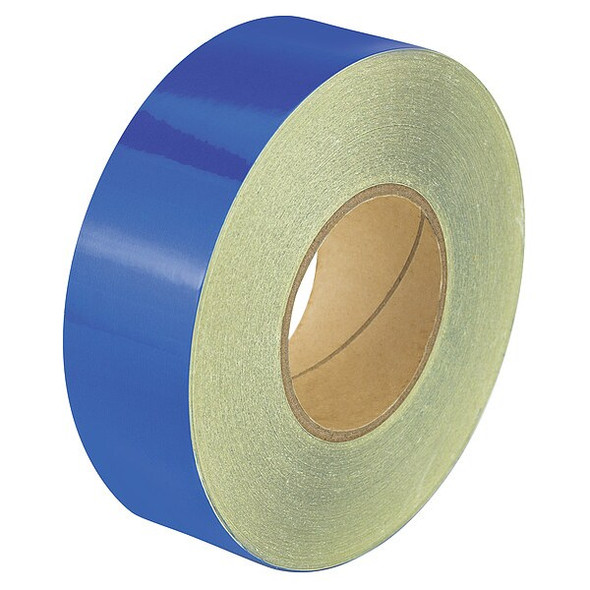 Reflective Safety Tape Vinyl Blue, 2" W x 50 yd. L, 5.5 mil Thick
