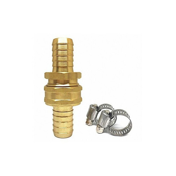 Westward Garden Hose Repair Fitting,Brass 3/4" NH 4KG68 Westward Garden Hose Repair Fitting,Brass 3/4" NH 4KG68