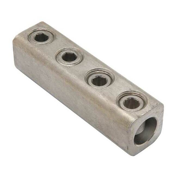 Mechanical Lug, 350 kcmil Max, 2 Conductor, 11/16 in Stud, Aluminum