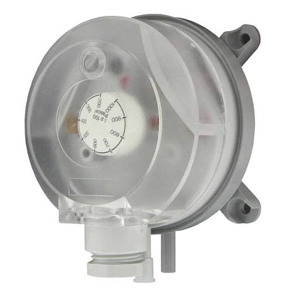 Pressure Switch, Standard, SPDT, 0.8 to 4.0 in H2O Range, Plastic