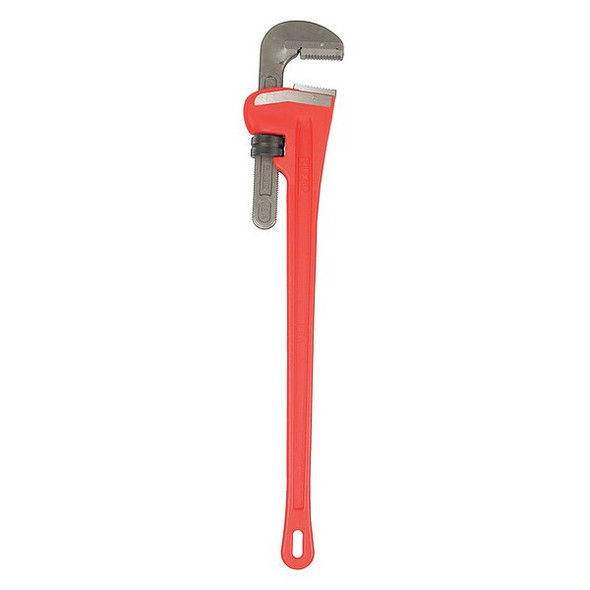 Ridgid 60" Heavy-Duty Straight Pipe Wrench, 8" Pipe Capacity, Red 31045