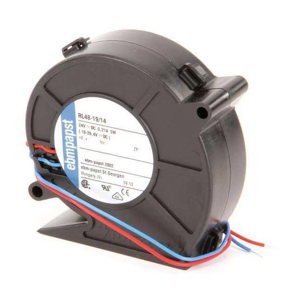 Compact Blower, Square, 24V DC, Fiberglass Reinforced Plastic, 3 in W.