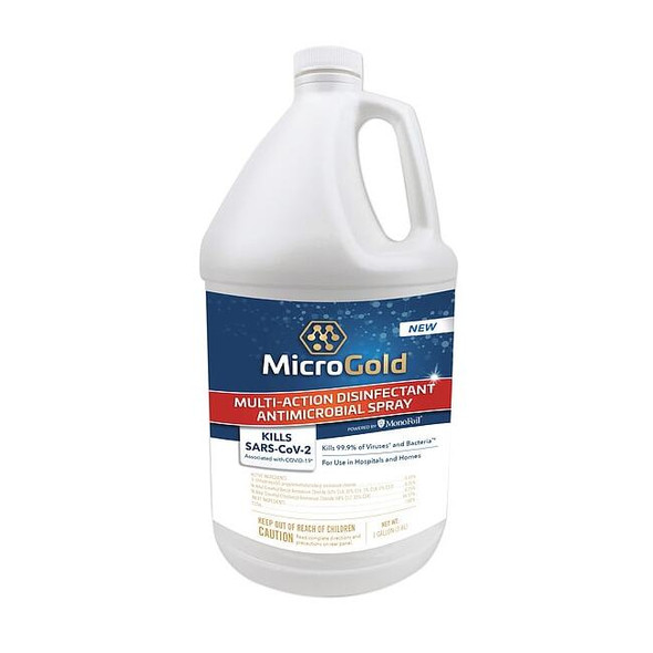 Multi-Action Disinfectant Antimicrobial Spray, Bottle, Unscented, 4 PK