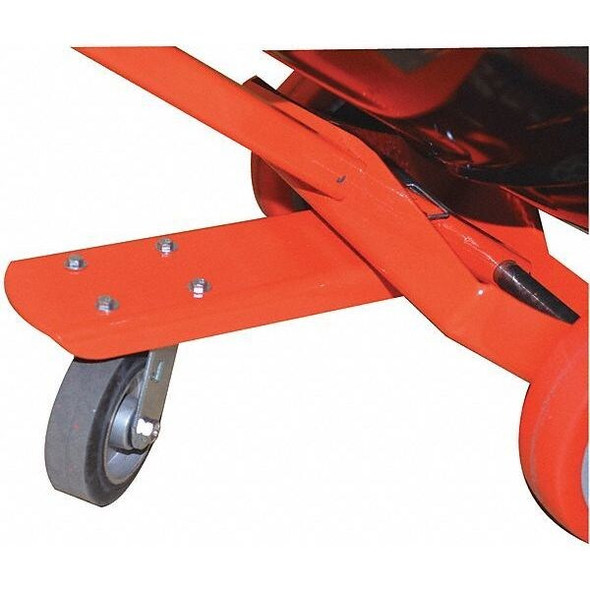 Wesco Third Wheel,6" Overall Width,Orange 240210