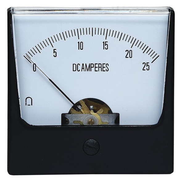 Manufacturer Varies Analog Panel Meter,DC Current,0-25 DC A 12G419