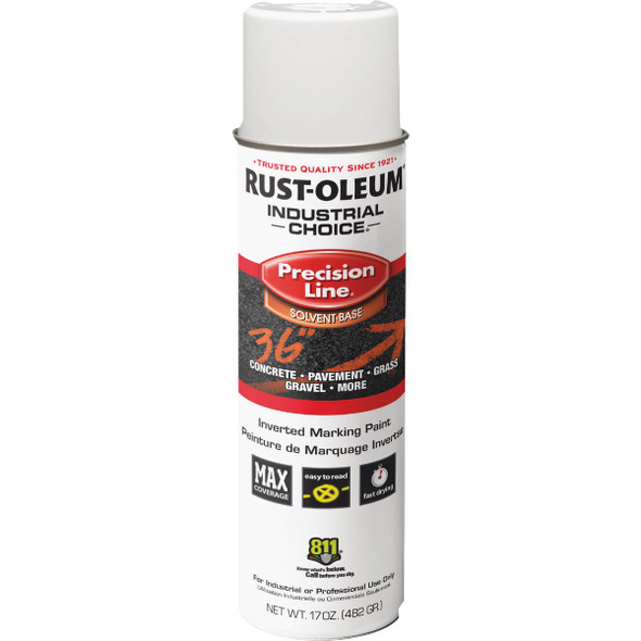 Rust-Oleum Industrial Choice White 17 Oz. Inverted Marking Spray Paint 203030V 779968