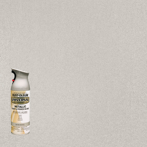 Rust-Oleum Universal 11 Oz. Metallic Satin Nickel Paint 249130