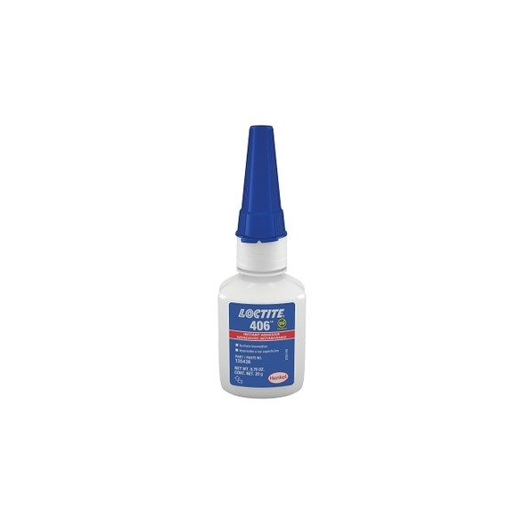 406™ Prism® Instant Adhesive, Surface Insensitive, 20 g, Bottle, Clear