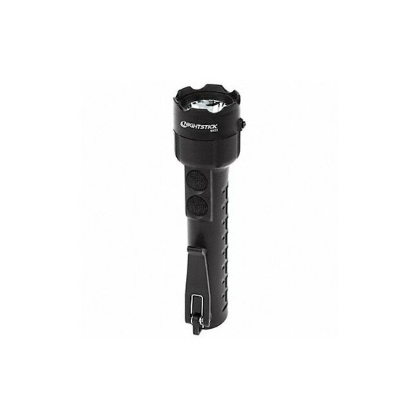 Black LED Industrial Handheld Flashlight, Alkaline AA, 240/120lm