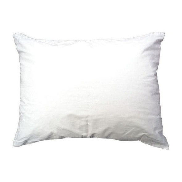 R & R Textile Pillow, Standard, 27x21 In., White X11300