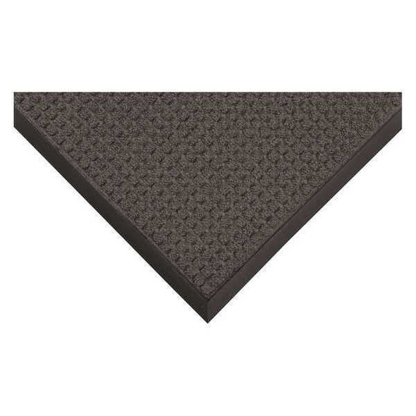Entrance Mat, Polypropylene, 3/8 in Thick, Charcoal, 4 ft W x 6 ft L