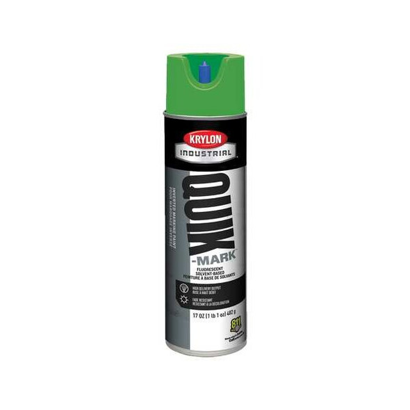 Inverted Marking Paint, 17 oz., Fluorescent Green, Solvent -Based