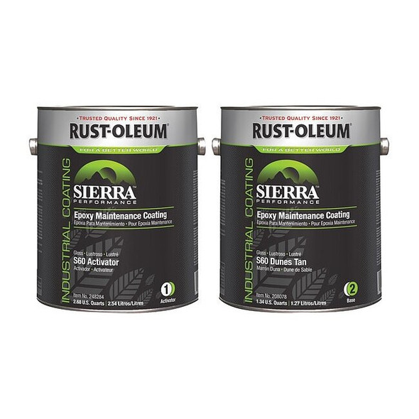 Rust-Oleum 1 gal Floor Coating Kit, Gloss Finish, Gray, Water Base 251212