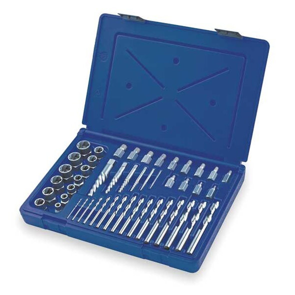 Irwin Screw Extractor Set,48pc,HCS,Case 3101010