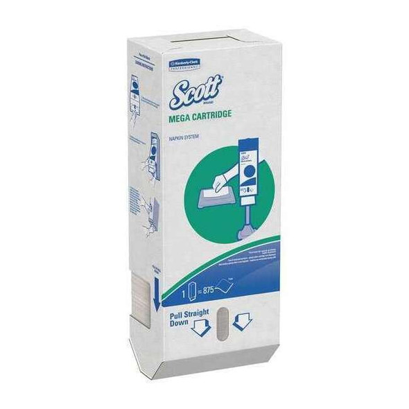 Scott Mega Cartridge Napkin Box Dispos Paper 875 Npk/Pk 6/Cs 98908