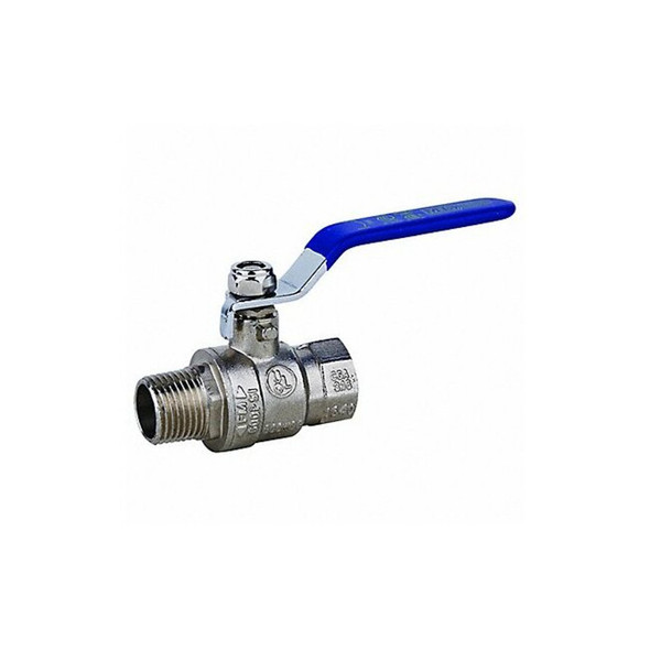 Manufacturer Varies 1" FNPT x MNPT Chrome Brass Ball Valve Inline G-MPC-100
