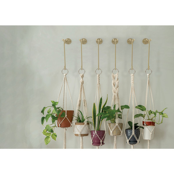 National Hardware 8 In. Brushed Gold Steel Modern Large S-Hook Plant Hanger