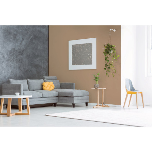 National Hardware 7 In. White Steel Wall Base Plant Hanger