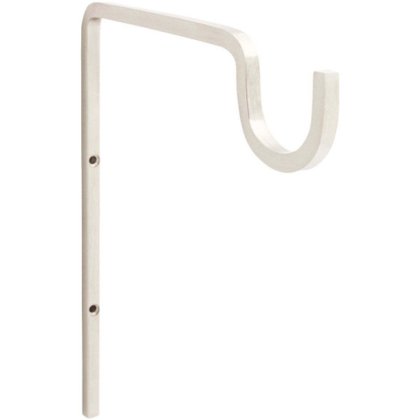 National Hardware 9 In. Satin Nickel Steel Extended Wall Hook Plant Hanger