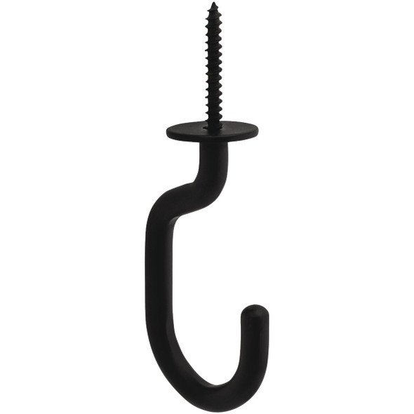 National Hardware 32 In. Black Steel Modern Ceiling J-Hook Plant Hanger N275-523