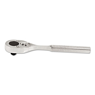 Classic Standard Length Pear Head Ratchet, 3/8 in Dr, 7 in L, Alloy Steel, Knurled Handle