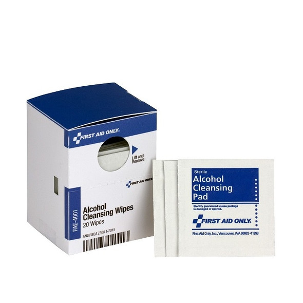 Alcohol Cleansing Pads, 20/Box
