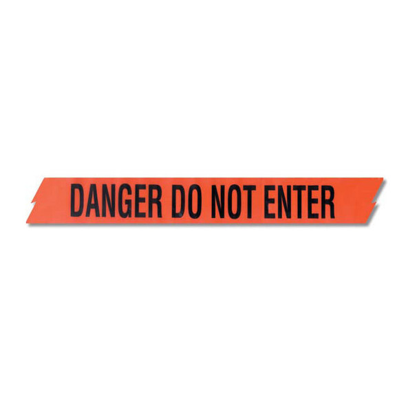 Presco Barricade Tape, 2.5 mil, "Danger Do Not Enter", Red, 1/Each