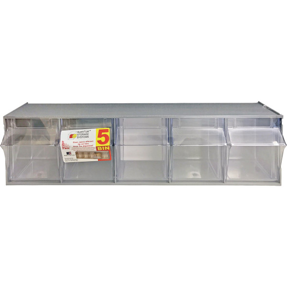 Quantum Storage Large Gray Storage Tip Out Parts Bin RQTB305GY