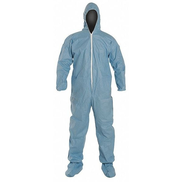 Dupont Coveralls, XL, 29 1/2 in Inseam, ProShield(R) 6 SFR, Zipper TM122SBUXL002500