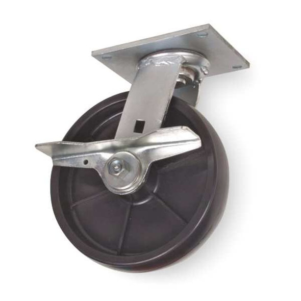 Manufacturer Varies Swivel Plate Caster,Poly,8 in.,1000 lb. 1NVP5