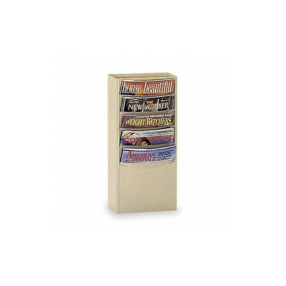 Durham Mfg Literature Rack,20 1/4" H,Tan 403-75 Durham Mfg Literature Rack,20 1/4" H,Tan 403-75
